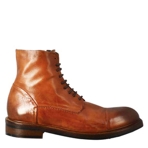 Men's High Diver Amphibian Boot In Tan-Coloured Washed Leather