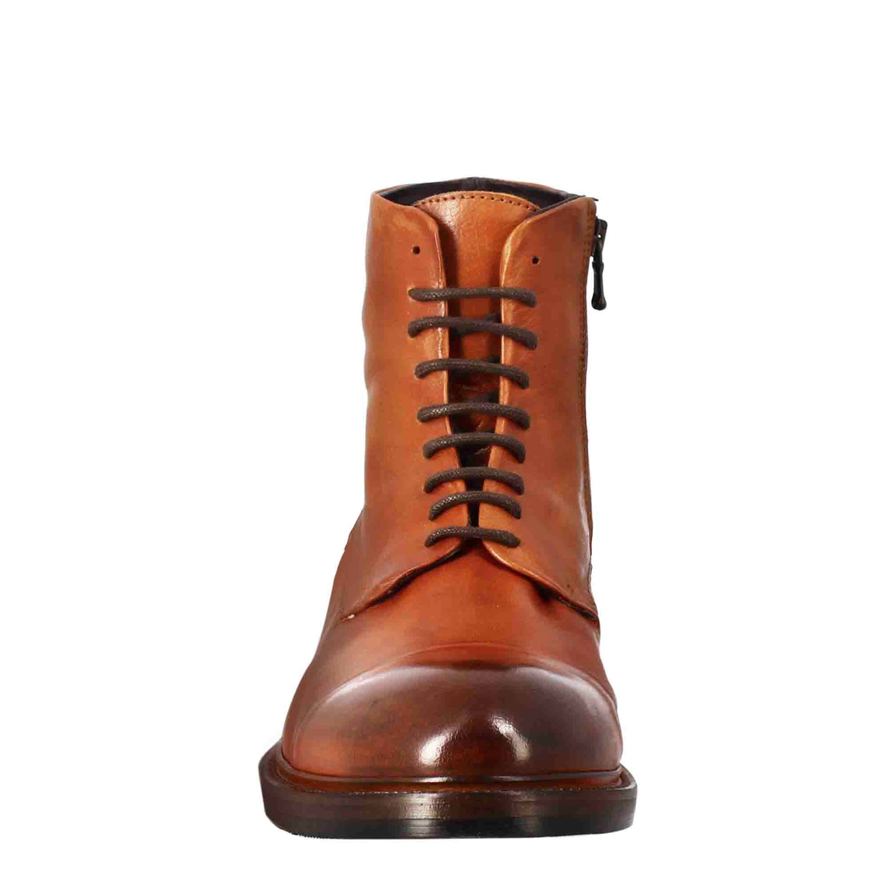 Men's High Diver Amphibian Boot In Tan-Coloured Washed Leather