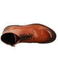 Men's high diver amphibian boot in tan-coloured washed leather