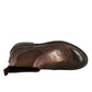 Candy ankle boot for men in bronze-coloured washed leather