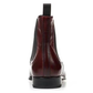 Men's Luxury Ox-Blood Leather Ankle High Chelsea Boots