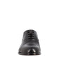 Men's elegant black oxford in leather and red lining